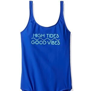 Hobie Girls Blue Onepiece Swimsuit